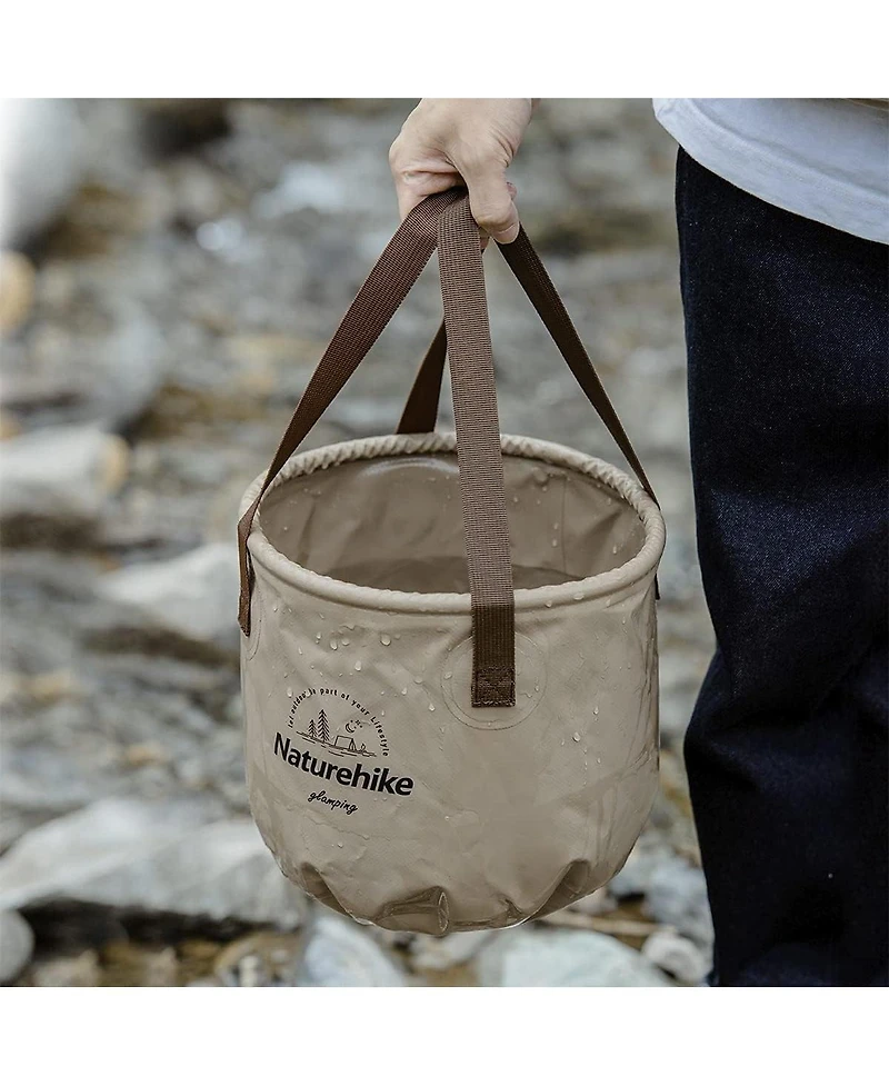 Naturehike Collapsible Bucket, Folding Bucket Wash Basin with Handle