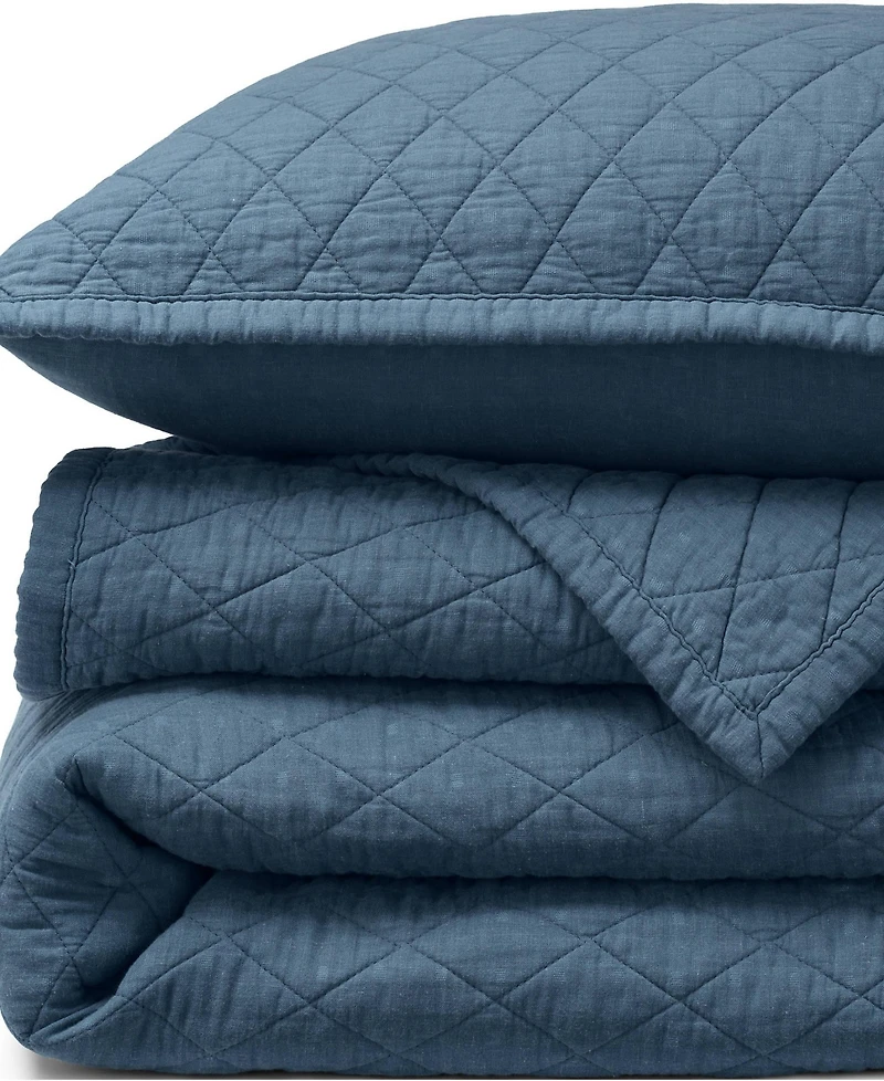 Lands' End Solid Diamond Double Voile Quilt