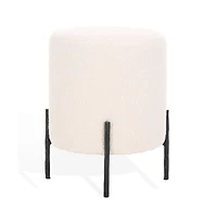 Jessa Round Boucle Ottoman