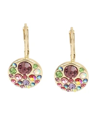 Betsey Johnson Faux Stone Round Drop Earrings