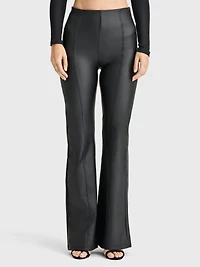 Freddy Women's Faux Leather High-Rise Sculpting Super Flares