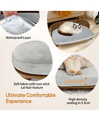 Bingopaw Wooden Bed Stool For Dogs&Cats With Pad