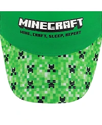 Minecraft Boys Creeper All-Over Print Youth Adjustable Baseball Cap