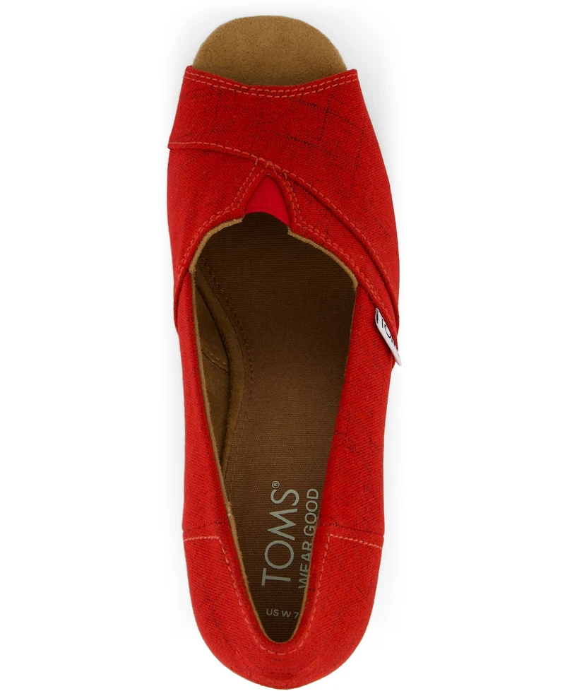Toms Women's Slip On Wedge Sandals