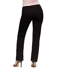 24seven Comfort Apparel Women's Comfortable Stretch High Waist Dress Pants