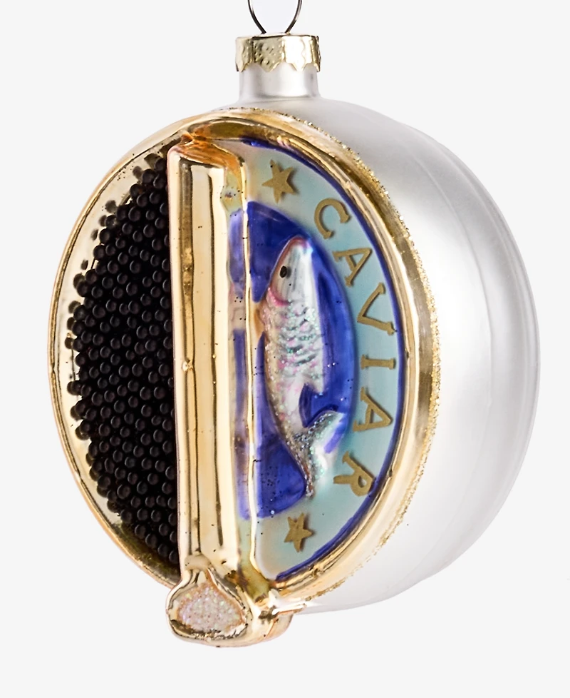 Holiday Lane Foodie Caviar Tin Ornament, Macy's Exclusive