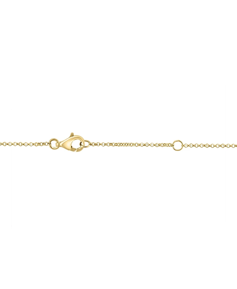 Effy Malachite Curved Teardrop Pendant Necklace in 14k Gold, 15" + 1" extender