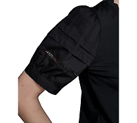 Karl Lagerfeld Paris Women's Logo-Trim Top
