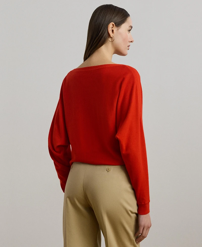 Lauren Ralph Lauren Women's Cotton-Blend Dolman-Sleeve Sweater