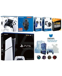 Sony Playstation 5 Slim Digital with Extra Edge Controller, Plantronics Headset, Trigger Stop Kit