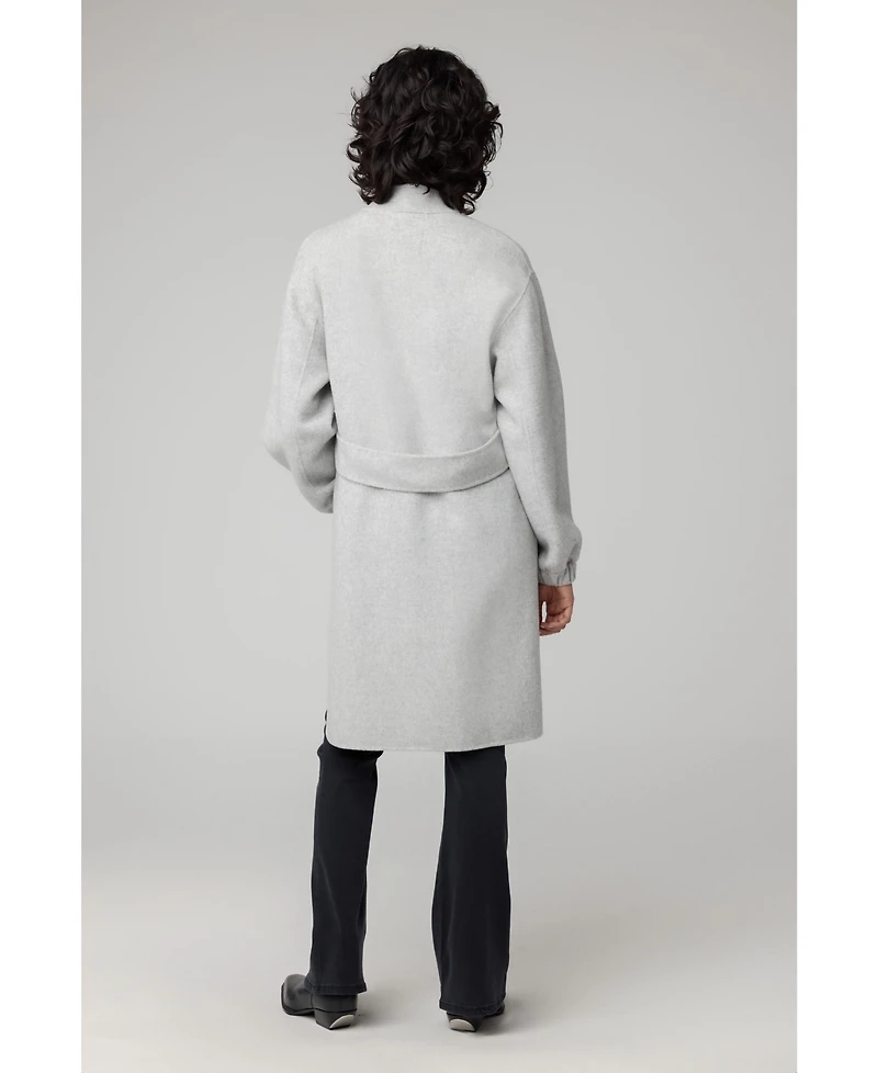 Soia & Kyo Women's Suzie Relaxed-Fit Double Face Wool Martingale Coat