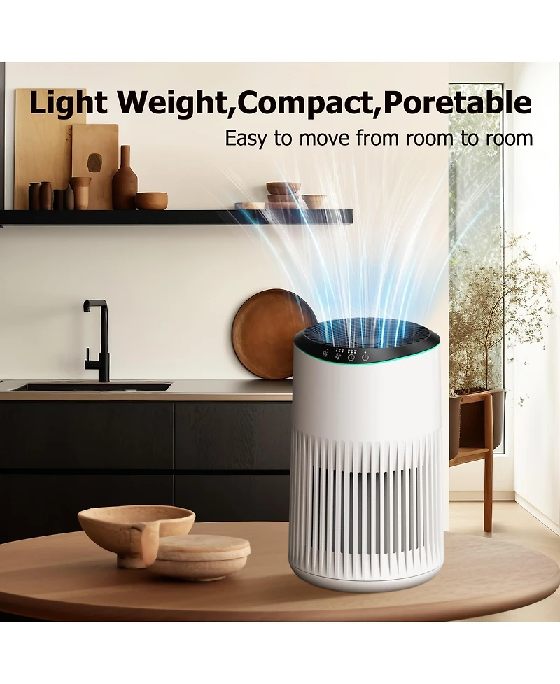 Chivalz Hepa Air Purifier for Bedroom Home, With Essential Oil Diffuser, Sleep Mode