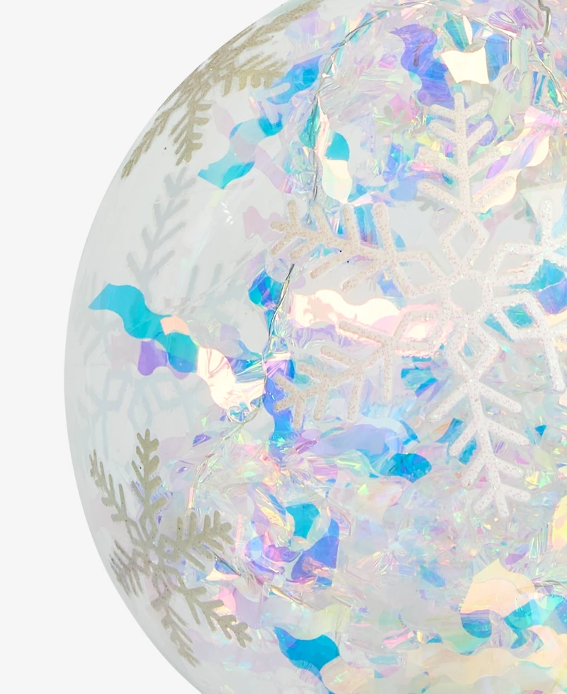 Holiday Lane Merry Magic Snowflake Ball Ornament, Macy's Exclusive