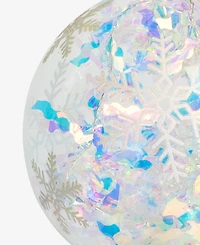 Holiday Lane Merry Magic Snowflake Ball Ornament, Macy's Exclusive