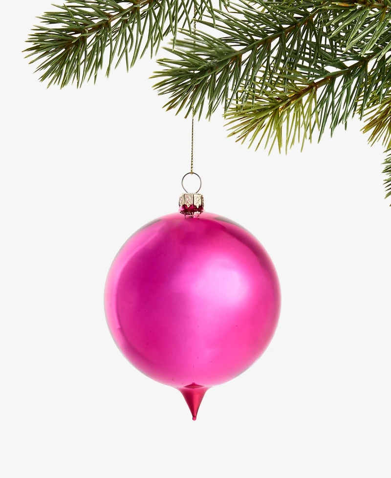 Holiday Lane Merry Magic Red Reflector Ball Ornament, Macy's Exclusive
