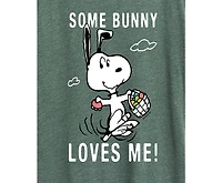 Hybrid Apparel Plus Peanuts Some Bunny Loves Me Easter Graphic T-Shirt