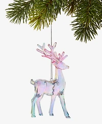 Holiday Lane Pastel Shine Pink and Blue Reindeer Ornament, Macy's Exclusive