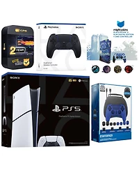 Sony Playstation 5 Slim Digital with Extra Chroma Pearl Controller, Gamer Starter Kit and MightySkins Decal Voucher + 2 Year Cps Extended Warranty