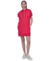 Dkny Sport Women's Logo-String Hoodie Sneaker Dress