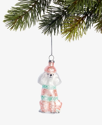 Holiday Lane Pets Glass Poodle Ornament, Macy's Exclusive