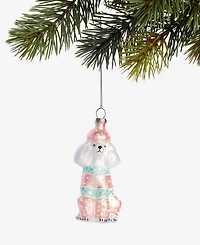 Holiday Lane Pets Glass Poodle Ornament, Macy's Exclusive