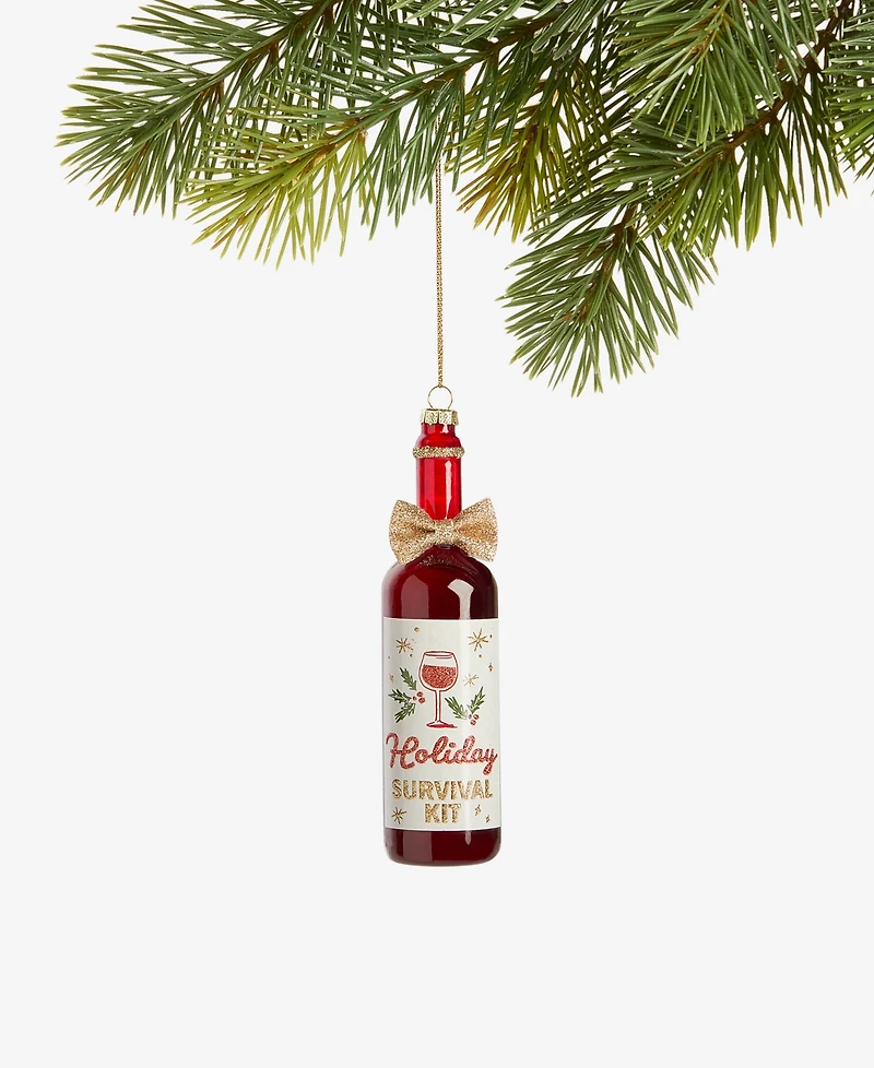 Holiday Lane Spirits Holiday Wine Bottle Ornament, Macy's Exclusive