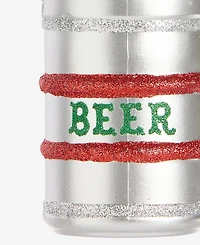 Holiday Lane Spirits Glass Glittered Beer Keg Ornament, Macy's Exclusive