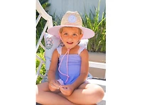 Bits & Bows Girls Lifeguard Hat in Pink