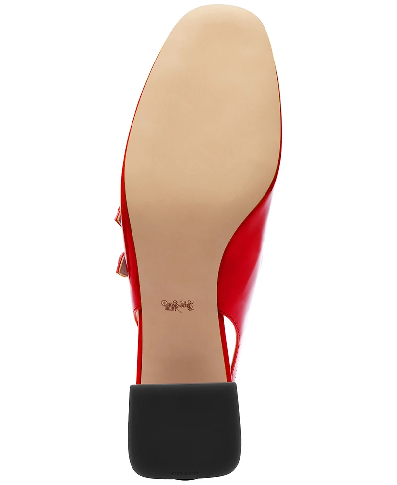 Coach Women's Winley Patent Leather Slip-On Pumps
