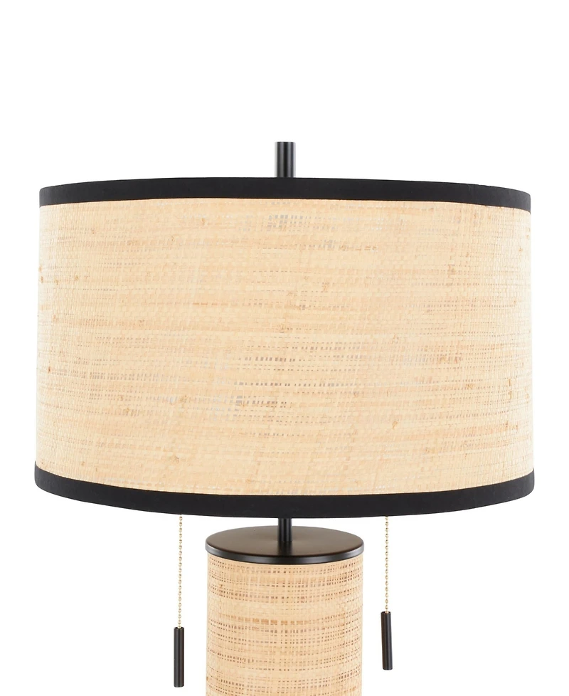 Lumisource 29" Rattan Cylinder Table Lamp