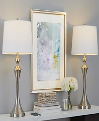 Lumisource 30" Metal Flint Table Lamp, Set of 2