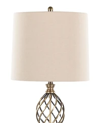 Lumisource 29" Metal Linx Twist Contemporary Table Lamp, Set of 2