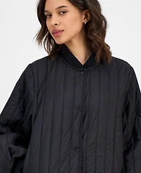 Rains Women's Stand-Collar Bomber Jacket