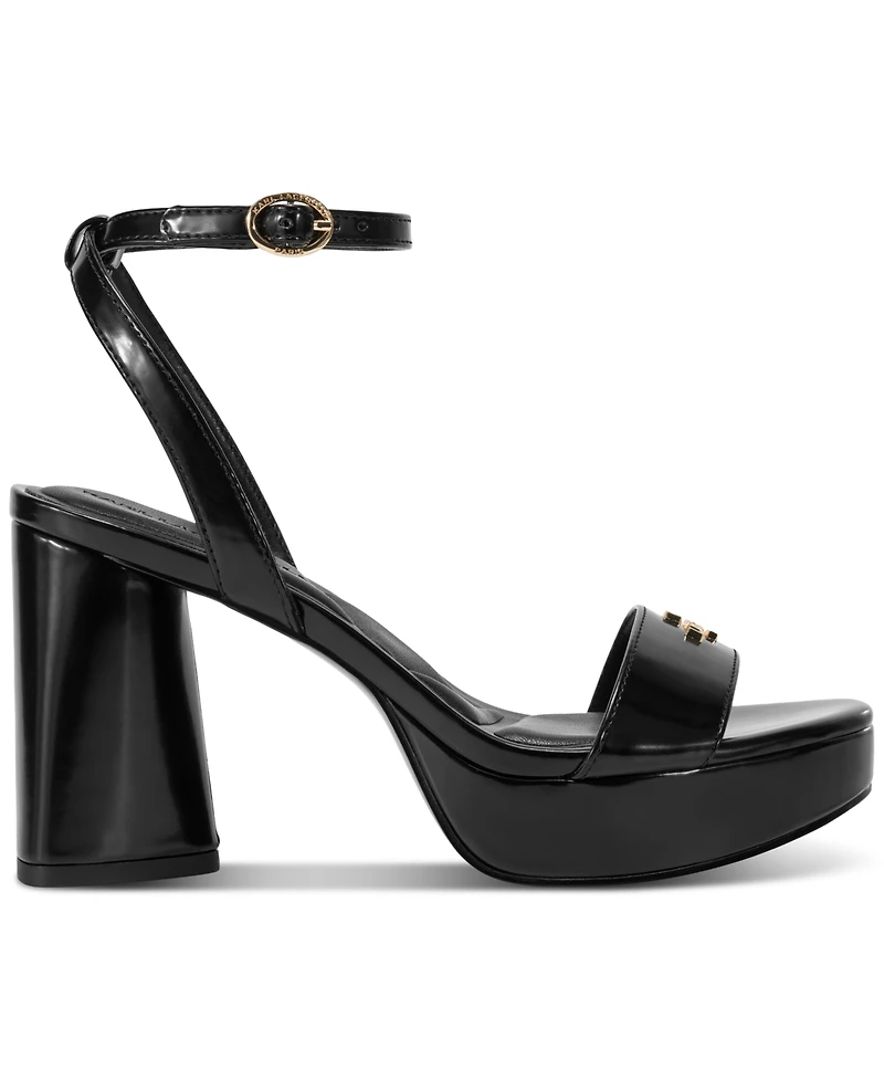 Karl Lagerfeld Paris Women's Haden Peep Toe Sandals