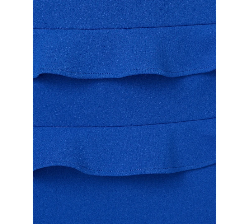 Adrianna Women's Tiered-Ruffle-Trim Crepe Dress