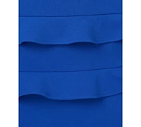 Adrianna Women's Tiered-Ruffle-Trim Crepe Dress