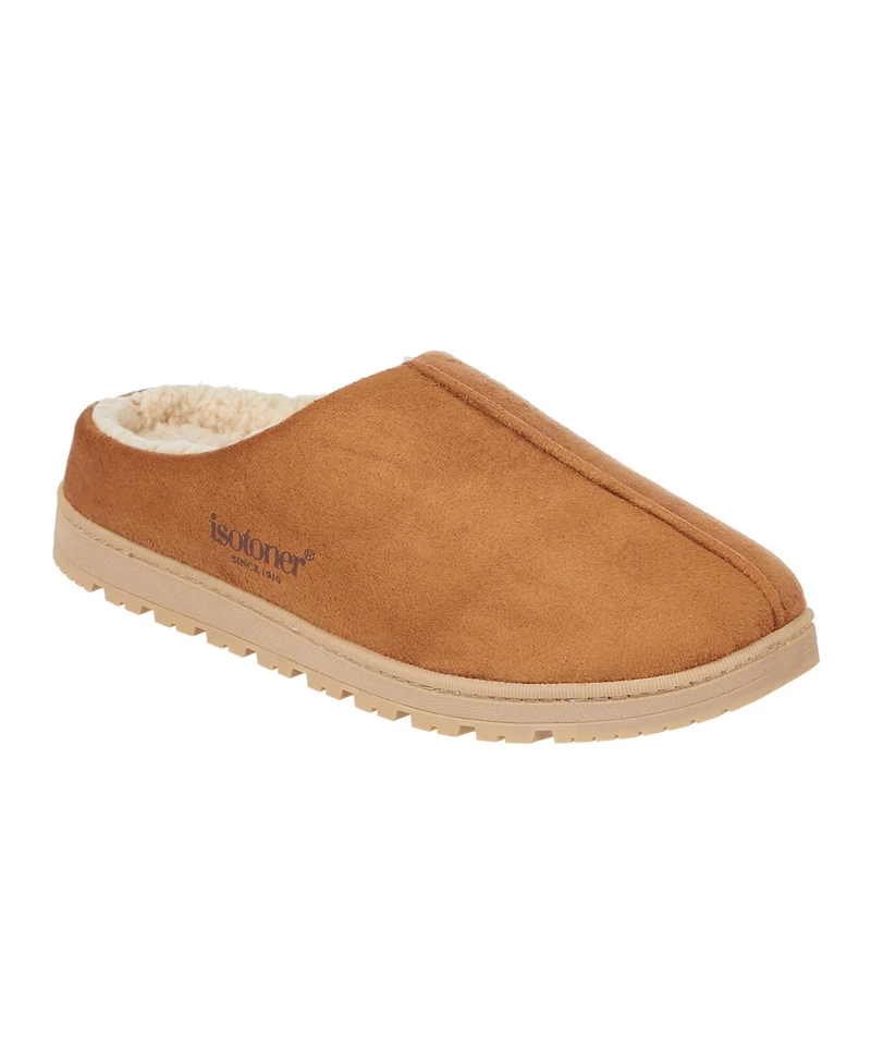Isotoner Men's Microsuede Rory Clog Slippers