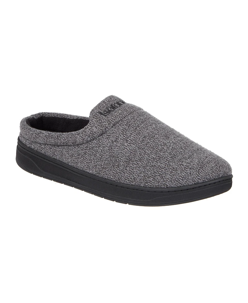Isotoner Men's Heathered Knit Brady Clog Slippers