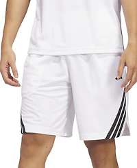 adidas Men's Three-Stripes Legends Basketball Shorts 9"