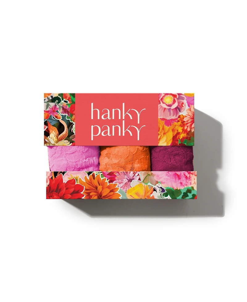 Hanky Panky Women's Signature Lace Low Rise Thong 3 Pack