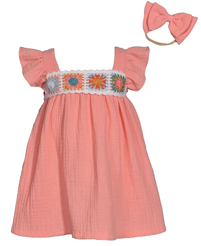 Bonnie Baby Girls Crochet Float Dress