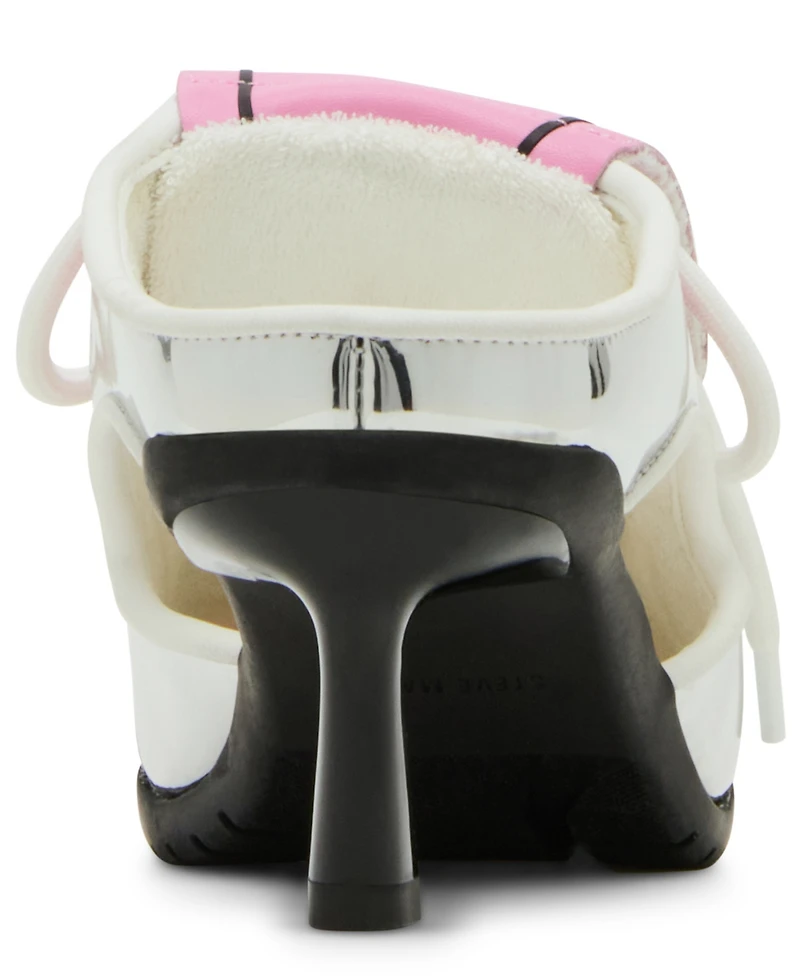 Steve Madden Women's Shevron Kitten-Heel Sport Dress Mules