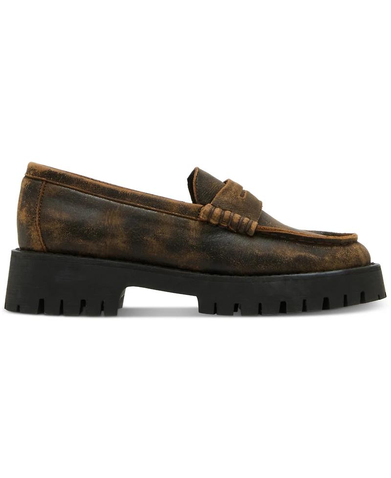 Steve Madden Women's Langsten Lug-Sole Tailored Loafers
