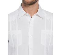 Cubavera Short-Sleeve Embroidered Guayabera Shirt