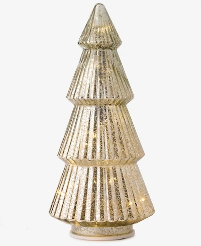 Holiday Lane Opulence Light-Up Gold Glass Tree, Macy's Exclusive