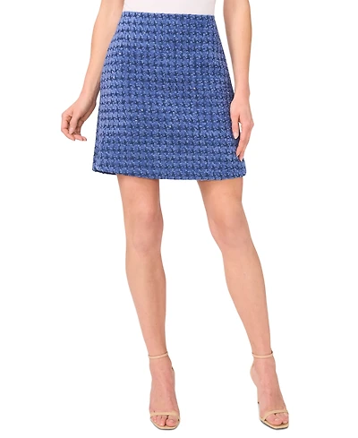 CeCe Women's A-Line Tweed Mini Skirt