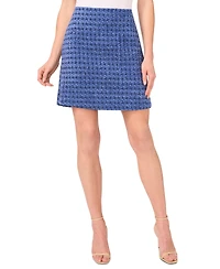 CeCe Women's A-Line Tweed Mini Skirt