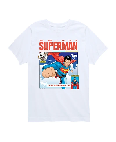 Hybrid Big Boys Superman Comic Graphic T-Shirt