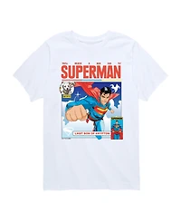 Hybrid Big Boys Superman Comic Graphic T-Shirt