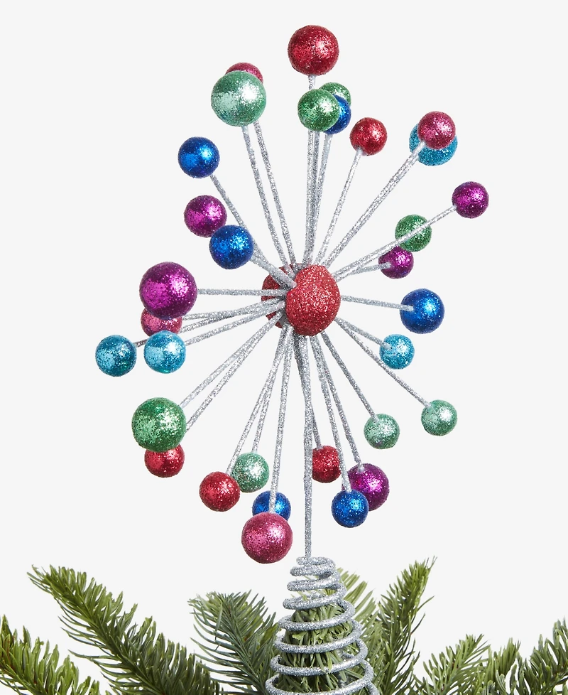 Holiday Lane Whimsy Glitter Starburst Tree Topper, Macy's Exclusive